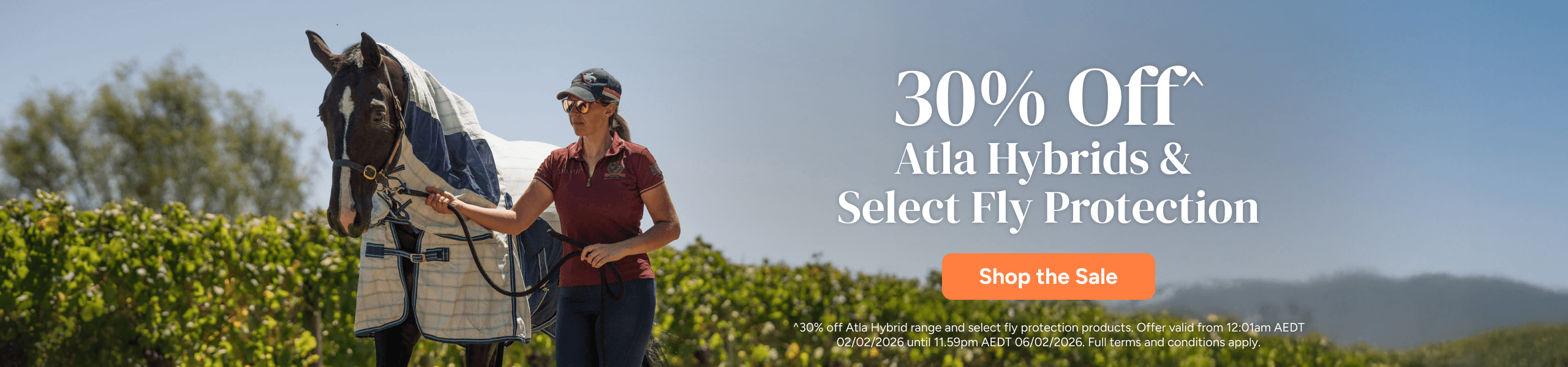30% Off Atla Hybrids & Select Fly Protection Sale