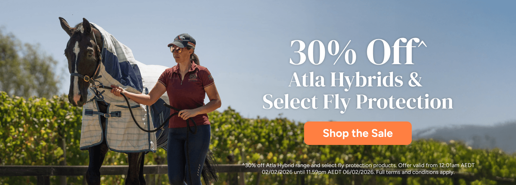 30% Off Atla Hybrids & Select Fly Protection Sale